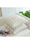 2 Pack Faux Fur Decorative Throw Pillow Covers, Beige, 18 x 18 Inch - 2