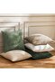 Moss Green Chenille Cushion Covers 30 x 50 cm Pack of 2 - 5