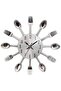 12" Kitchen Wall Clock, 3D Removable Cutlery Spoon & Fork Design