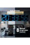 Digital Wall Clock 27" Wide LED, Auto Dimmer, Countdown Timer, Remote (Ice Blue) - 3