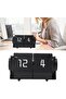 Retro Flip Clock - Automatic Flip Calendar, Large Number, Battery Powered (Black) - 4