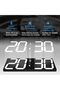 Digital Oversize LED Wall Clock - 6" Numbers, Remote, Timer, Auto Dimming (White) - 5