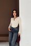Basic Half Placket Buttoned Crew Neck Knitwear Sweater Aw25Kz0118 - 2