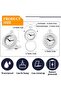 Bathroom Hanging Waterproof Shower Wall Digital Clock - White, Rope-Hung, Small - 2