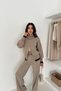Zipper Detailed Oversized Knitwear Bottom-Top Set Aw25Au0049 - 4