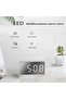 Digital Alarm Clock - Small Travel Mini LED, Temperature Display (White) - 5
