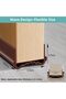 Door Draft Stopper, 100 cm Cuttable Under Door Draft Blocker (Brown) - 5