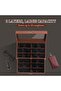 Leather & Velvet 12-Piece Glasses & Sunglass Display Box (Coffee) AW-164 - 4
