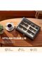 Leather Multi Sunglasses Organizer with 8 Slots - Jewelry & Watch Display Case - 8