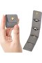 Mini Travel Jewelry Bag, Buckled Foldable Travel Jewelry Storage Box (Gray)