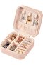PU Leather Small Travel Jewelry Box (Pink) - 3