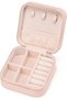 Mini Jewelry Travel Case - Small Travel Jewelry Box (Pink)