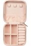 PU Leather Small Travel Jewelry Box (Pink) - 5