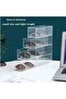 Sunglasses Case Storage Box with 4 Clear Divided Drawers - 2