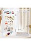 Clear Acrylic Jewelry Organizer - Rotatable Necklace Holder with Velvet Tray, Large Capacity