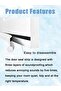 Door Draft Stopper Bottom Seal - 37" White - 5
