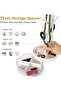 Jewelry Stand Branch Rack with Rotatable Base and Storage Box - 7