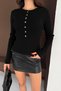 Basic Bluzan Cut Button Detailed Polo Neck Knitwear Sweater Aw25Kz0119 - 8