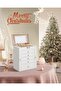 6-Tier Jewelry Box with Mirror, Lockable, 5 Drawers, White - UJBC152W01 - 2