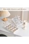 Clear Acrylic Jewelry Organizer Box with Drawers, Warmwhite, 4 Layers - 2