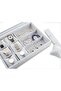 Velvet Watch Organizer 12-Grid Jewelry Storage Box Display Case (Grey) - 2