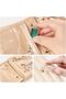 Travel Jewelry Organizer Case, Velvet Pouch - Beige, Small - 4