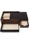 Stowit Jewelry Box - Modern Keepsake Organizer, Black/Walnut - 8