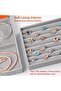 4 Pcs Stackable Velvet Jewelry Tray Organizer Drawer Inserts (Grey) - 8