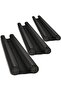3x Draft Stopper for Door with Double Seal - 86 cm (3 pcs)