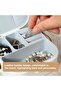 Jewellery Organizer Box Travel (White) - Portable Mini Ring Case - 5