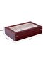 Wooden Watch Box with Glass Top - 12 Slots - 2