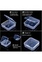 Bead Organizer Box - 30 Mini Clear Plastic Storage Containers with Hinged Lid - 4