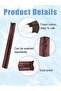 Foam Door Draft Stopper - Twin Guard Under Door Seal Protector, Brown, 33.8 x 4.3 in - 5