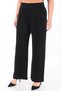 Plus Size Shaping / Sculpting High Waist Pleated Detail Pipe Leg Knitted Women's Trousers