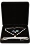 Velvet Jewelry Set Box Square Jewelry Organizer (Black) - 5
