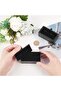 2 Pcs Cufflink Box Small Portable Organizer with Sponge and Snap Cover - 3