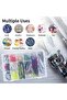 36 Grids Clear Plastic Organizer Jewelry Box with Adjustable Dividers - 4