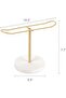 Metal Headband Holder and Organizer - Modern Gold Hair Accessories Display Stand - 6