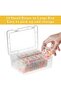 Small Bead Organizers, 14 pcs Clear Plastic Storage Containers (2.17 x 2.17 x 0.79 in) - 2