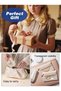 Jewelry Box with 12 Velvet Pouches Travel Leather Jewelry Case for Girls (Beige) - 7