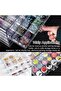 Earring Holder Organizer Jewelry Box, 5 Drawers, 120 Compartments, Clear Acrylic - 4