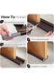 Door Draft Stopper, 1 Pc Under Door Draught Excluder, Noise Blocker (Brown) - 3