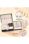2-Layer PU Leather Jewelry Box Organizer with Removable Tray - Black - 3