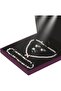 Large Velvet Jewelry Set Gift Box with LED Light (Purple) - 4