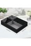 Mens Valet Tray Organizer - Faux Leather Nightstand Dresser Tray with 5 Compartments - 5