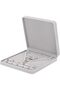 Velvet Jewelry Set Box, Velvet Gift Box for Bracelet Necklace Earring Ring (Grey)