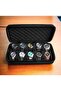 Hard Portable Watch Travel Case Organizer - 10 Slots, Fits Up to 55mm, Black - 3