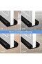 2PCS Door Draft Stopper 95cm - Adjustable, Washable, Cuttable (Black) - 5
