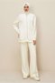 Pants and Fur Detail Suit 46096 - 2