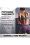 Vinyl Dumbbell Hand Weights - 2 Pcs, Red - 2